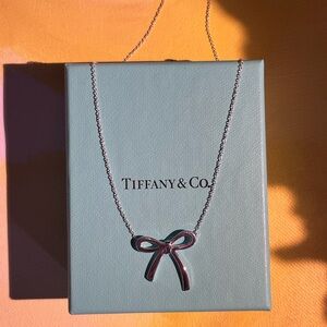 Tiffany & Co. Sterling Silver Bow Necklace